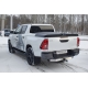 Фаркоп с нержавеющей накладкой для Toyota Hilux 2015-н.в. съемное крепление шара под американский квадрат