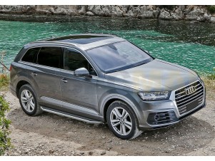 Пороги алюминиевые Rival Premium для Audi Q7 № A193ALP.0304.1